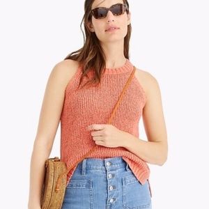 JCrew Dusty Peach Knit Sweater Tank Top, XS